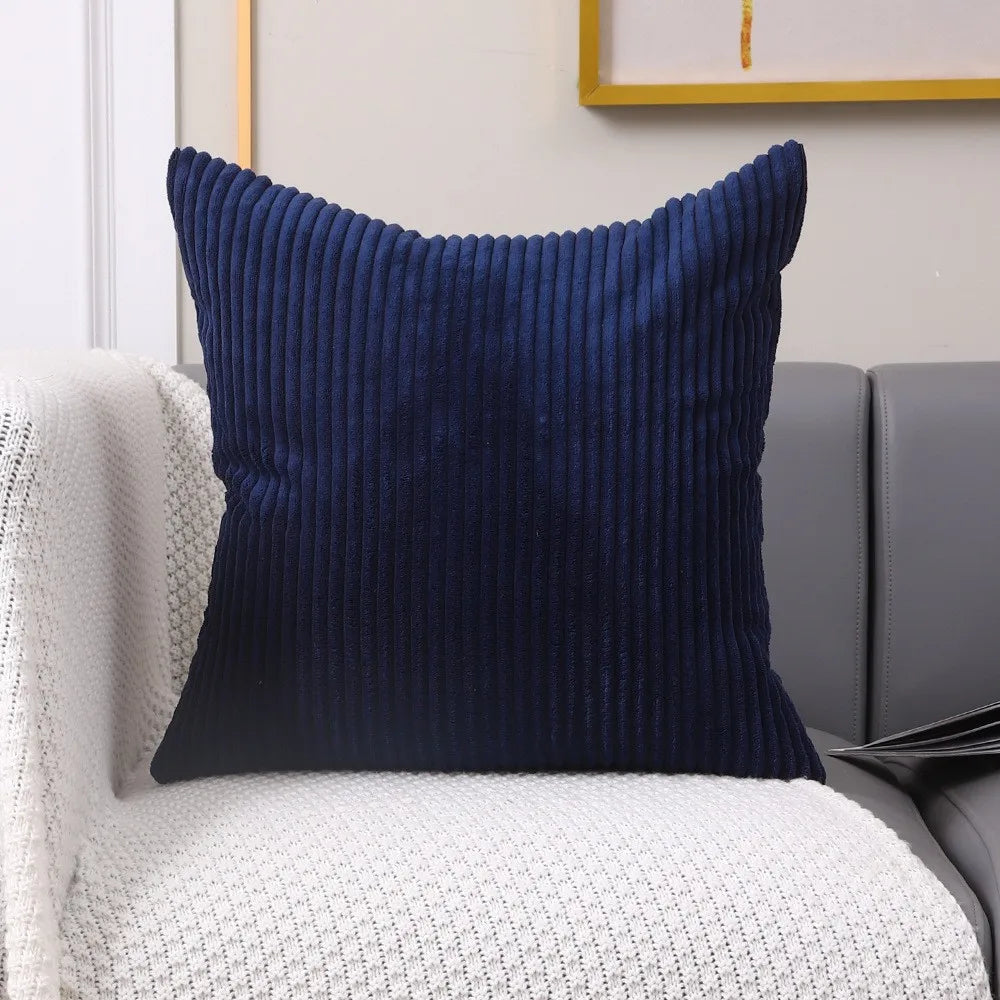 1 Pc Corduroy Decorative Throw Pillow Cover Soft Boho Striped Pillow Covers Modern Farmhouse Home Decor