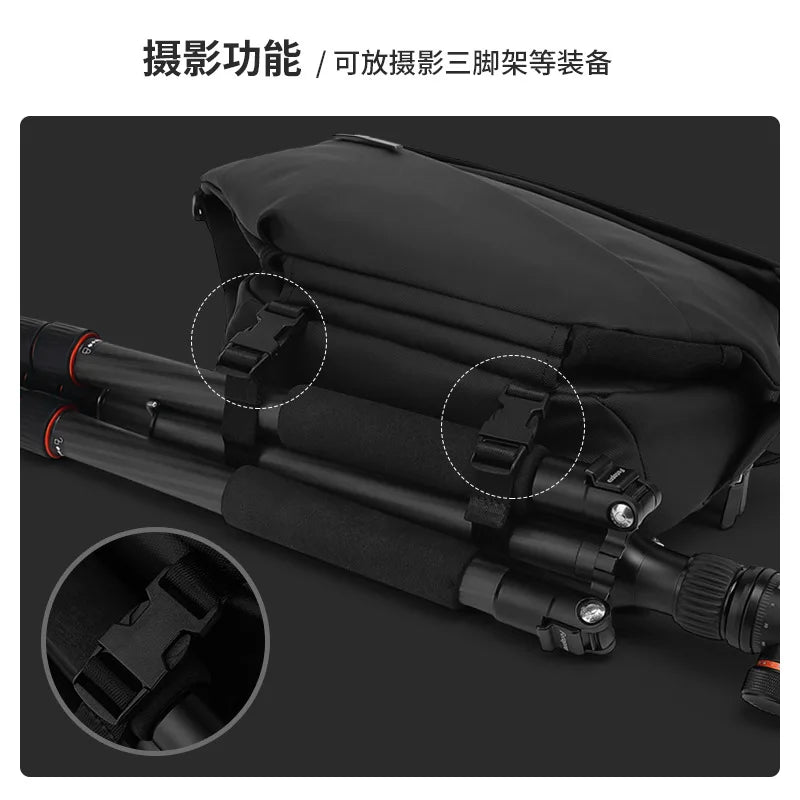 X001 Crossbody Bag Men's Bag  Work Clothes Motorcycle Backpack Functional Postman Riding Single Shoulder Bag Small Men's Bag