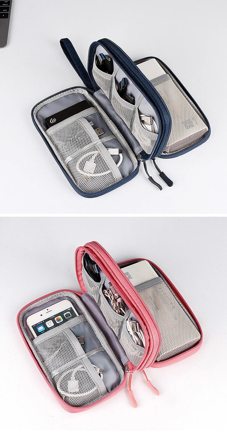 Travel Bag Storage Pouch Portable  Wire Organizer Zipper Bag Holiday Accessories Travel Voyage Indispensable