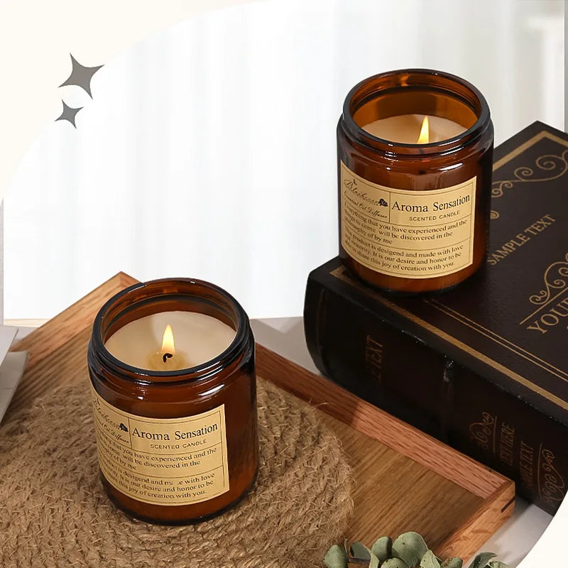 Aromatherapy essential oil candle smokeless soybean candle cup household fragrance ornament souvenir