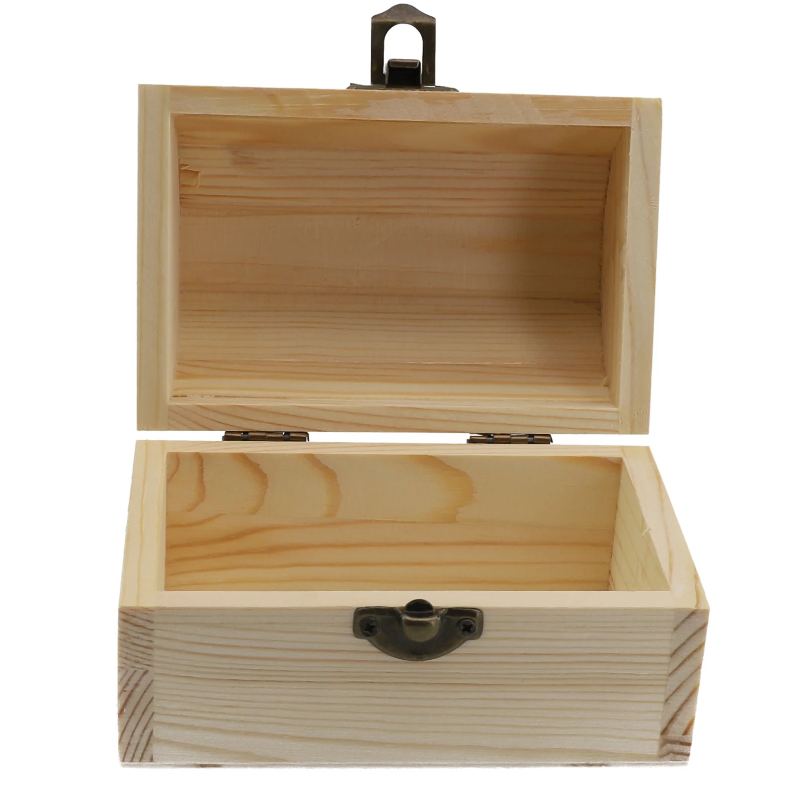 Decorate Wooden box Trinket Jewellery Keepsake Pine Plain Storage Wedding Wooden Arched Hinged Boxes Practical