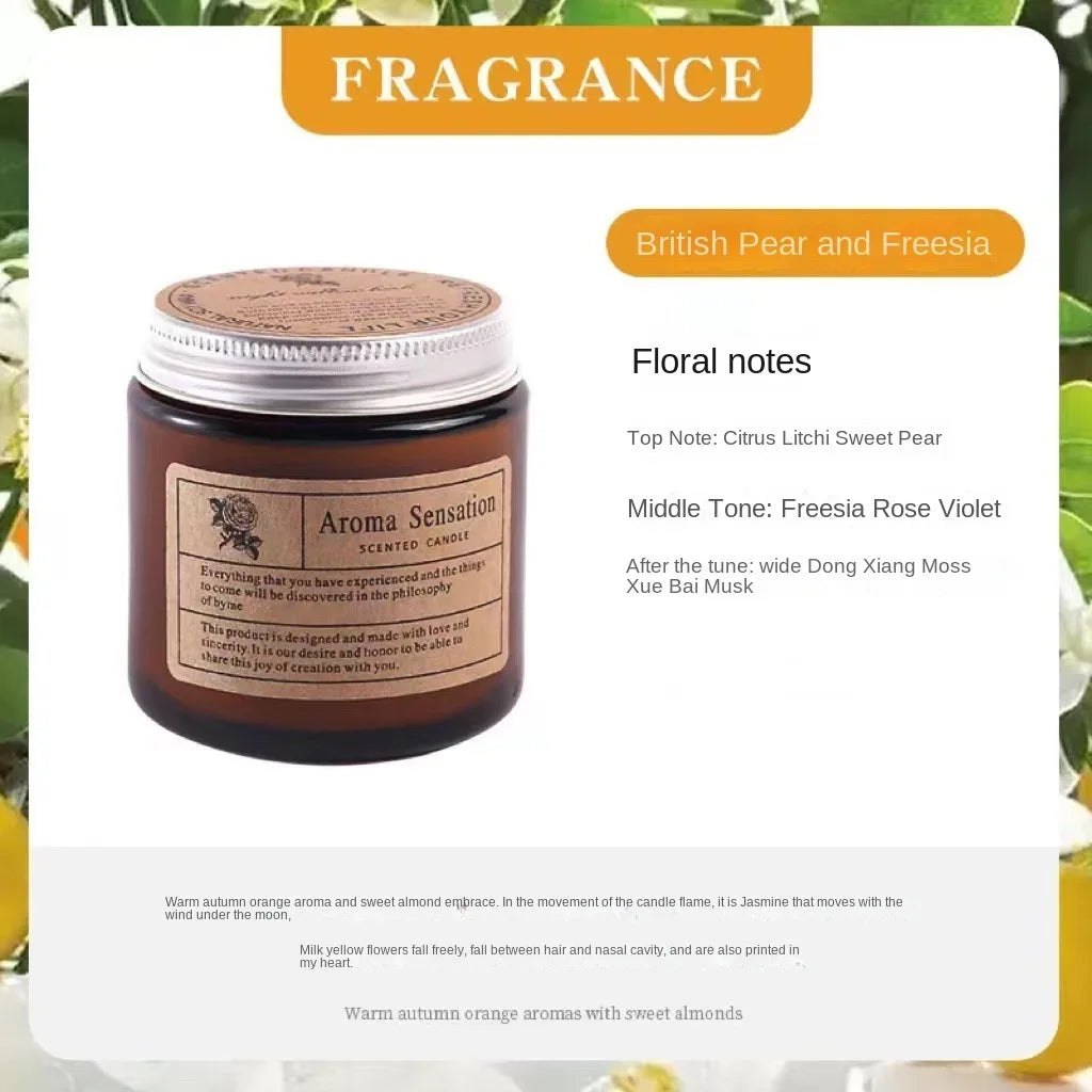 Aromatherapy essential oil candle smokeless soybean candle cup household fragrance ornament souvenir