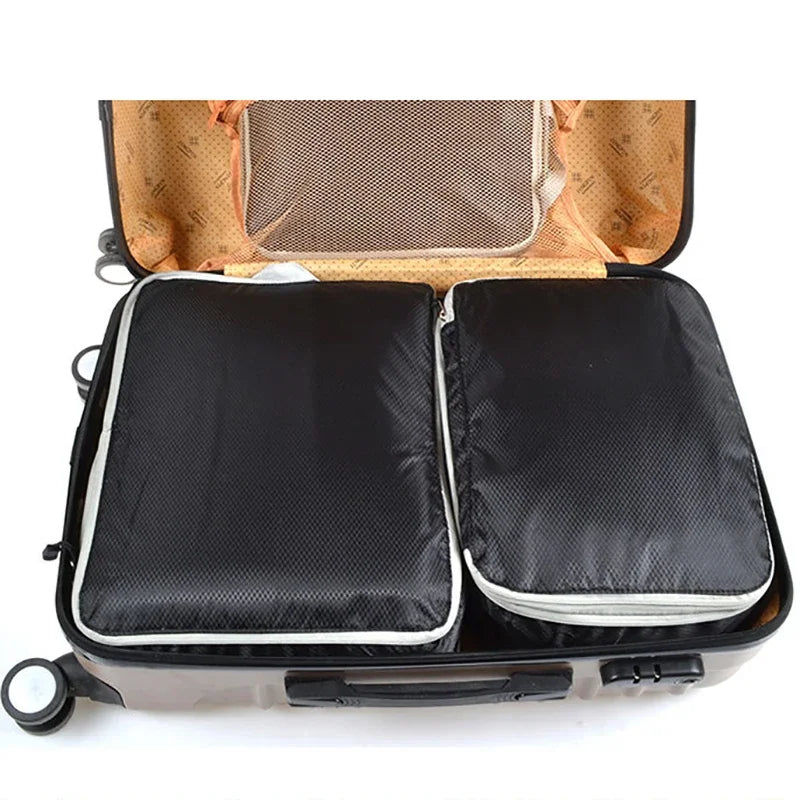 Travel Luggage Organizer Compression Packing Cubes for Carry on Luggage Large Capacity Suitcase Bags Set Waterproof Storage Bags
