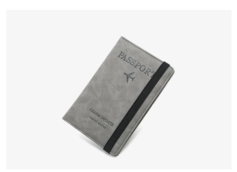 RFID Anti-Theft Brush Passport Bag, Passport Holder, Travel Ticket, Simple Fashion, Multi-Functional Passport Holder