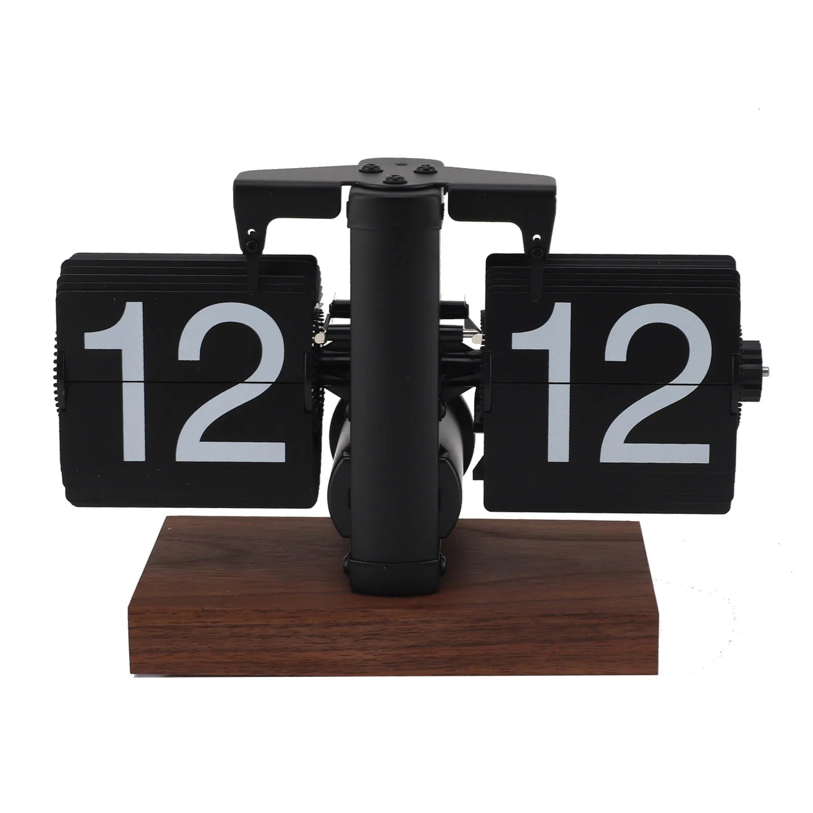 Auto  Desk Clock  Desk Clock Vintage Rotary Knob Adjustable Anti Slip Base Large Numbers 24 Hours for Living Room
