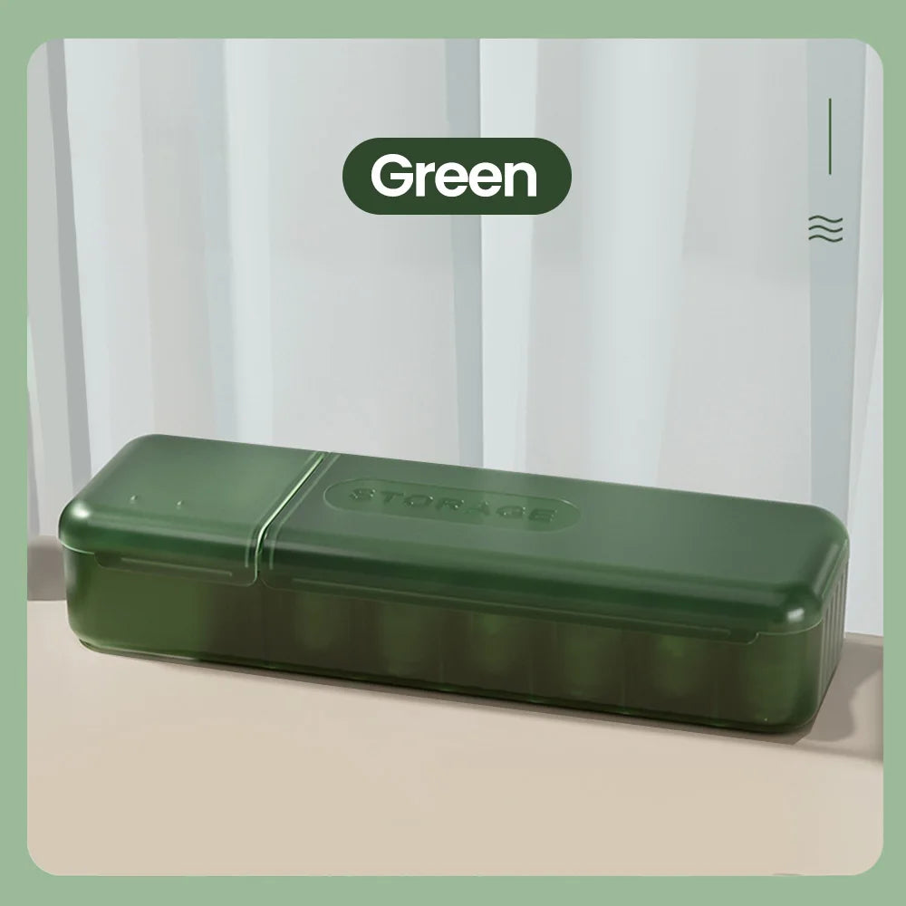 Cable Storage Box With 7 Compartments Organizer Charger Cord Storage Box Reusable Cable Storage Case Management for Home Travel