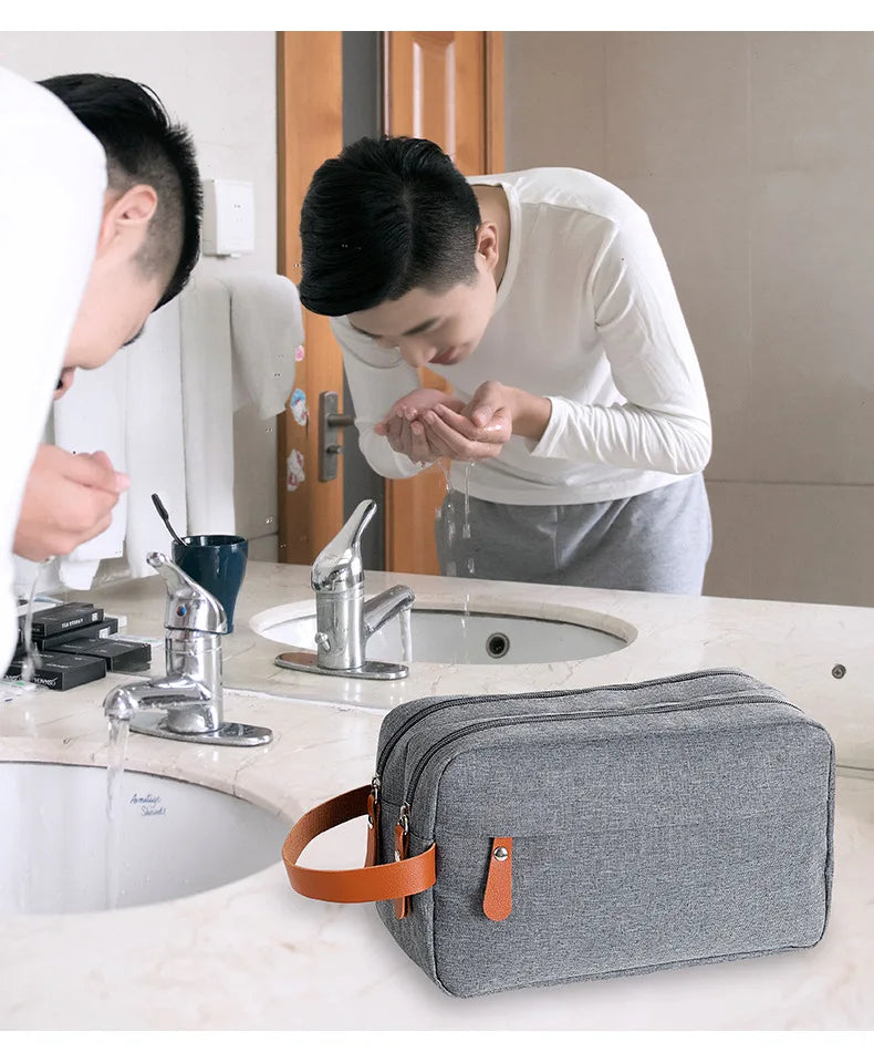 Toiletry Bag for Men Travel Toiletry Organizer Dopp Kit Water-proof Shaving Bag for Toiletries Accessories, Door Room Essentials