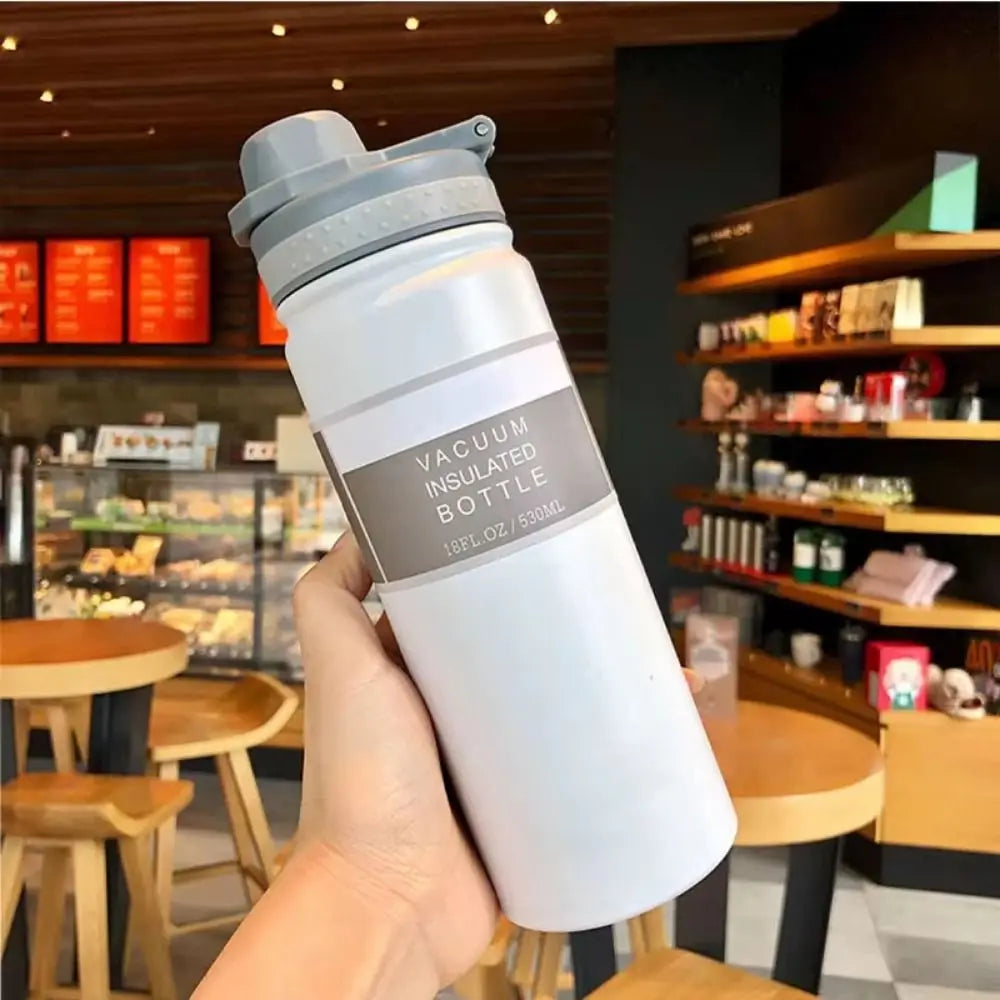 Reusable 750ML Thermal Water Bottle Large Capacity Leak Proof Sport Thermos Cup Handheld Wide Mouth Vacuum Flask Kitchenware
