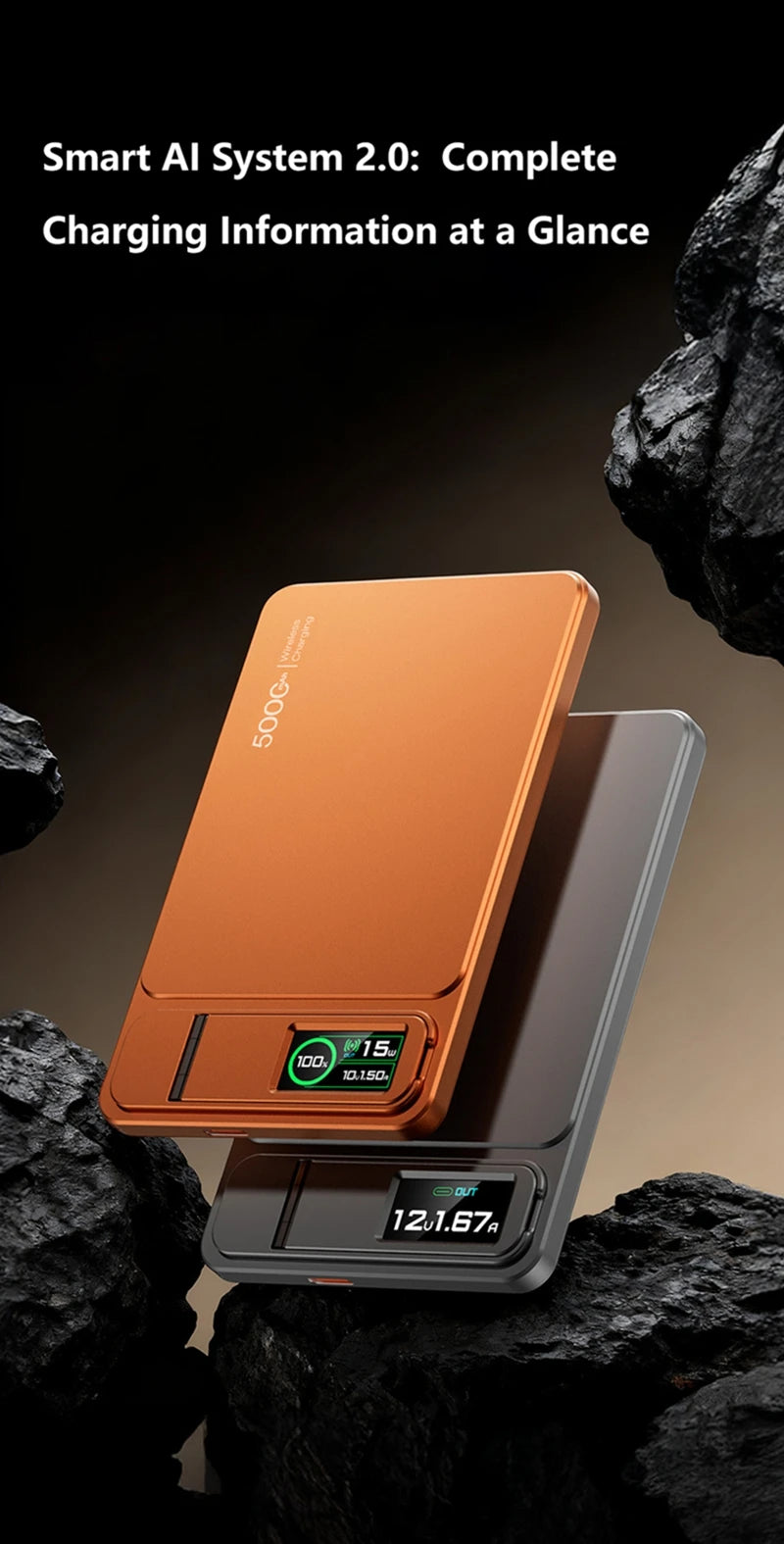 10000mAh Slim Original Power Bank For MagSafe,Magnetic Wireless 20W Fast Charging Portable Battery For iPhone 12-17 iWatch New