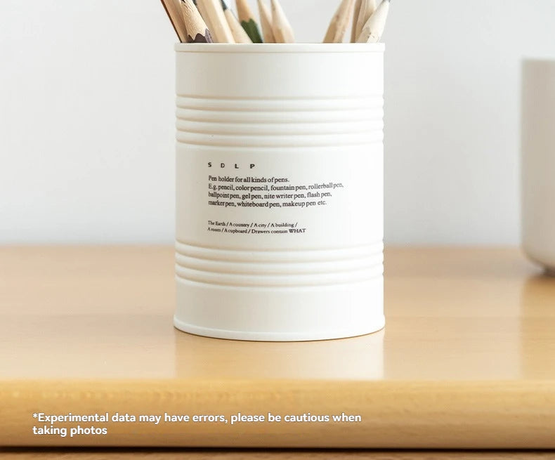 Fashionable Pen Holder, Student Office Desktop, Simple And Creative Circular Multifunctional Makeup Brush Storage Buck