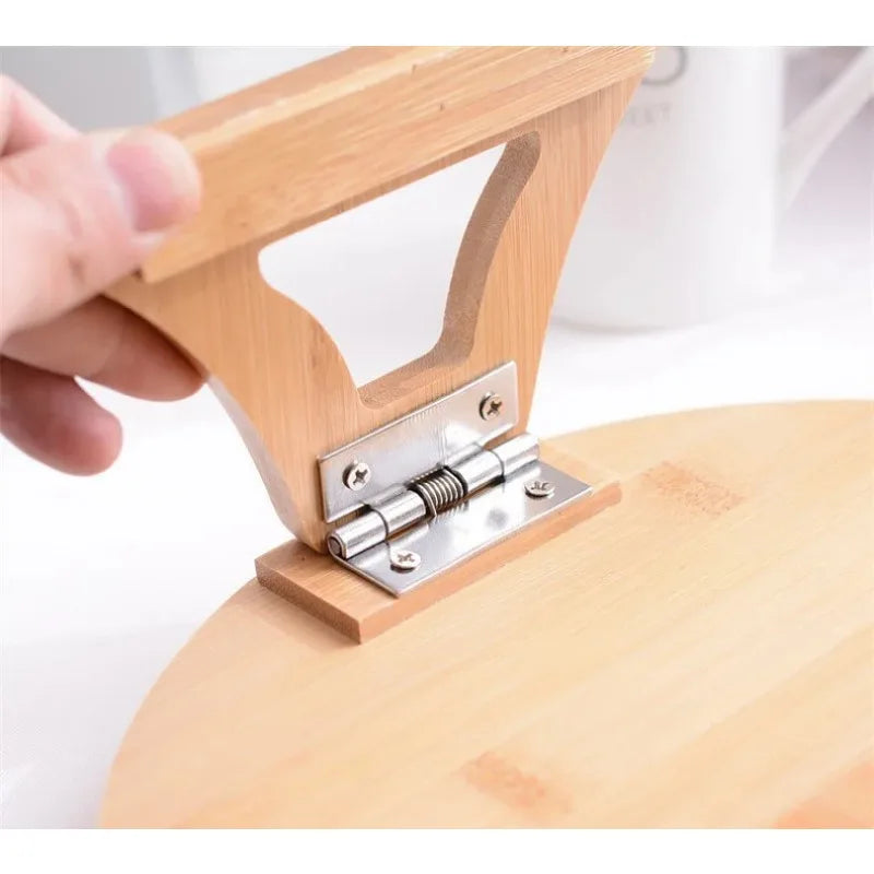 Wooden Sofa Armrest Tray Circular Clip on Breakfast Tray Home Use Foldable Sofa Side Table Snack Tray Integrated Storage Tray