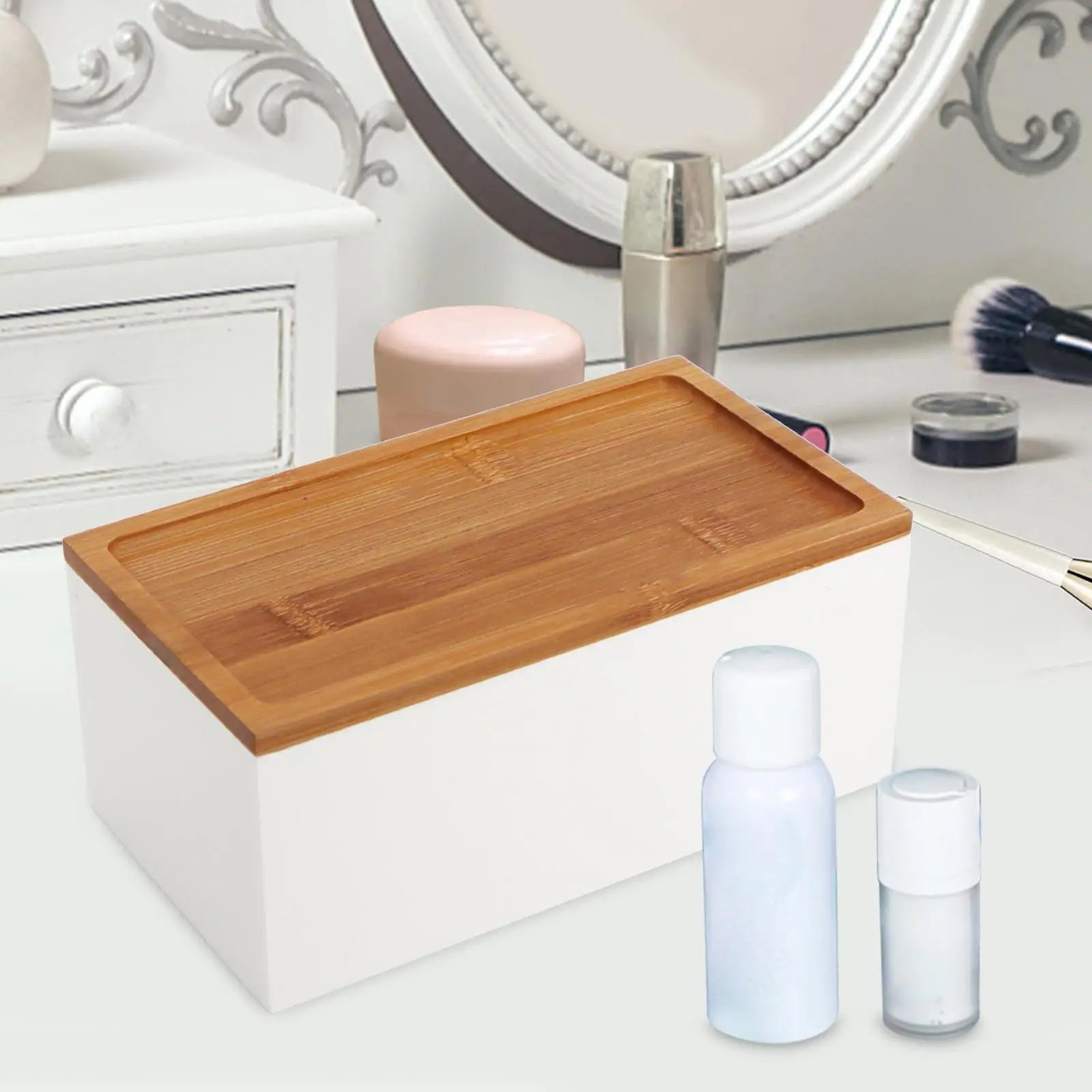 Bathroom Organizer Case Lipstick Organizer Portable Durable Desk Organizer for Bathroom Drawer Bedroom Desktop Countertop