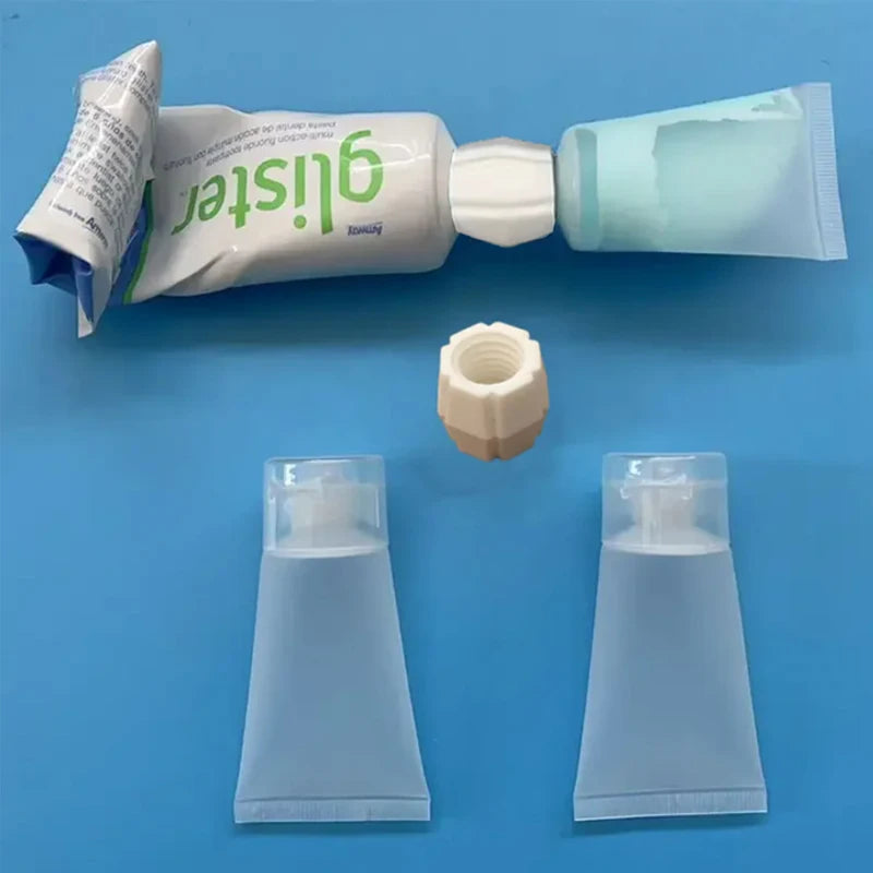 3Pcs Travel Bottles+ Adapters,Leak-Proof Toiletry Set For Travel, Portable 15/30/50ml Refillable Bottle Carry-On Empty Bottle