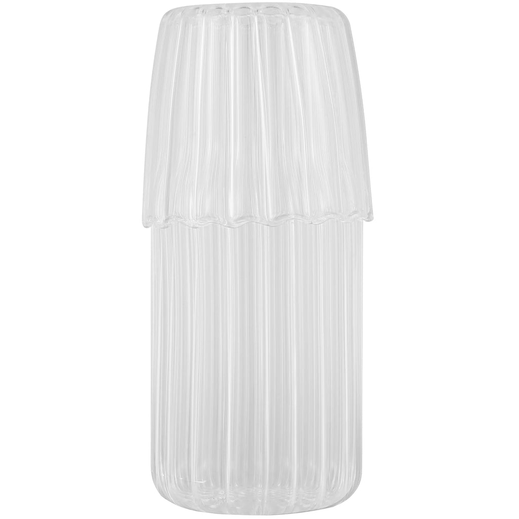 Transparent Water Carafe With Tumbler Cup Glass Water Bottle Sets Teacup Kitchen Pitcher Heat Resistant Milk Coffe Bottle Set