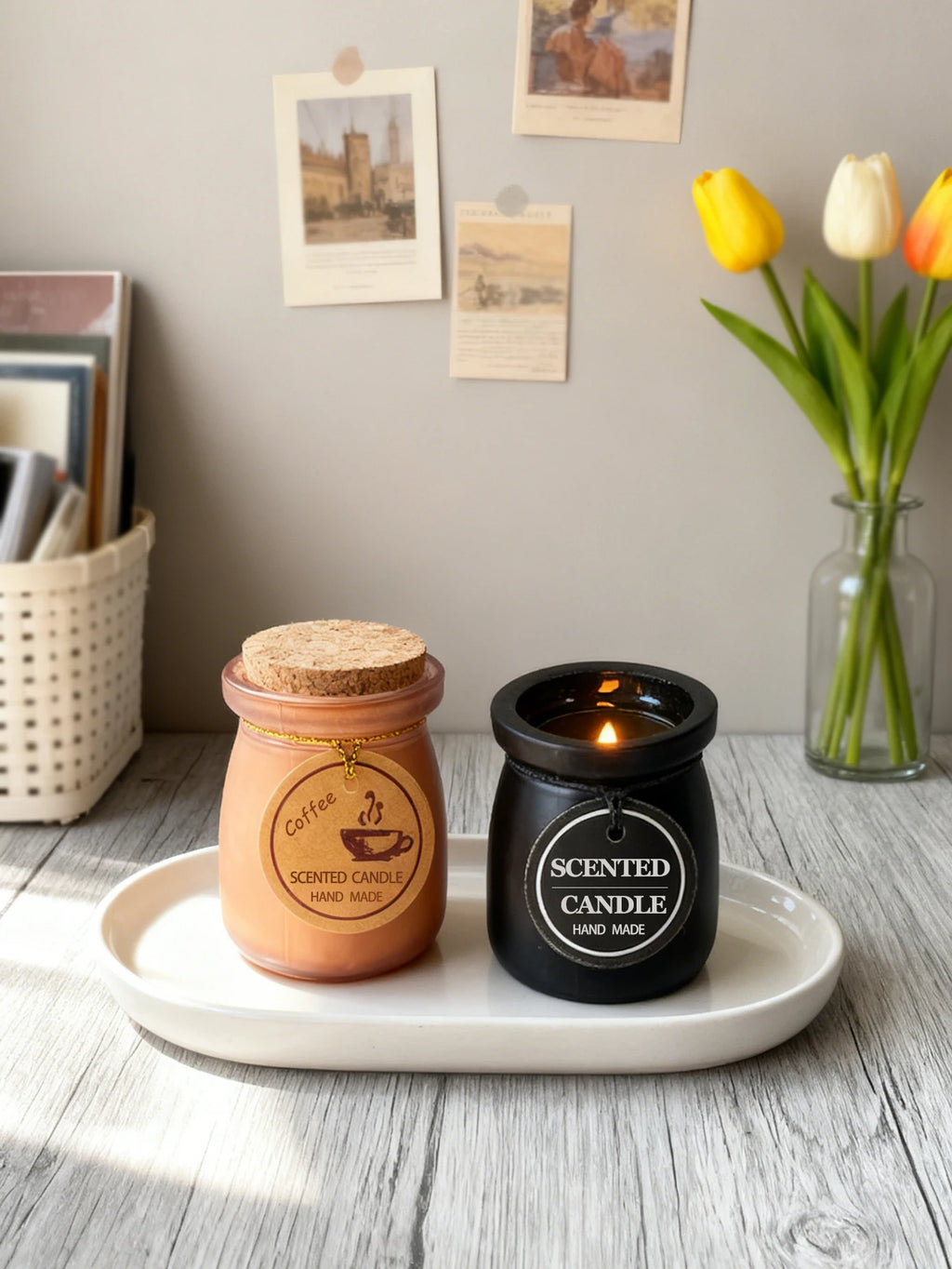 Jarred Scented Candles Oriental Woody Fragrance | Home Decor | Valentine's Day gifts | Wedding Favors |  Gifts for Women & Men