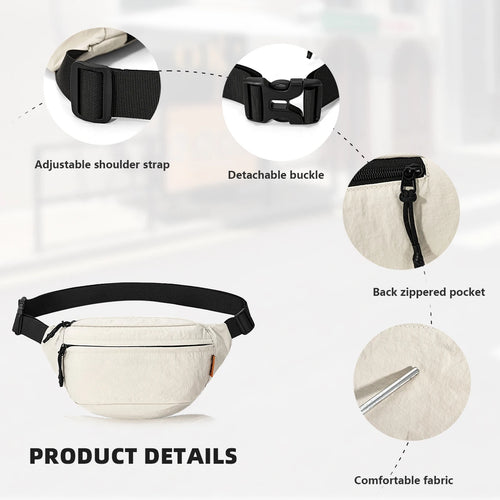 2026 Crossbody Bag for Men and Women, Casual Multifunctional Waist Bag, Autumn Large-Capacity Sports Outdoor Commuting Shoulder Bag for Hiking