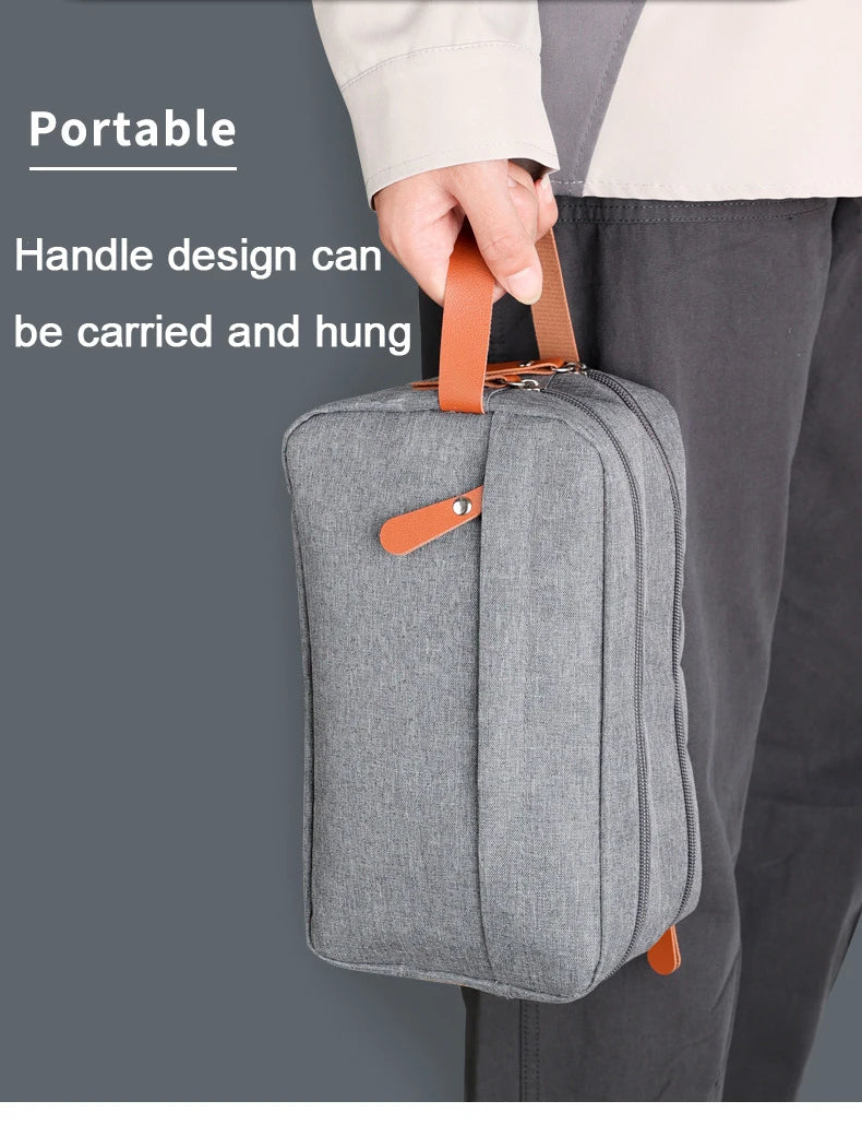 Toiletry Bag for Men Travel Toiletry Organizer Dopp Kit Water-proof Shaving Bag for Toiletries Accessories, Door Room Essentials