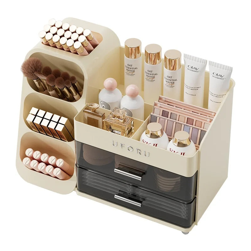 Cosmetics Storage Box Home Dressing Table High-end Large Multi-functional Compartmentalized Storage Rack Pratical New Arrival