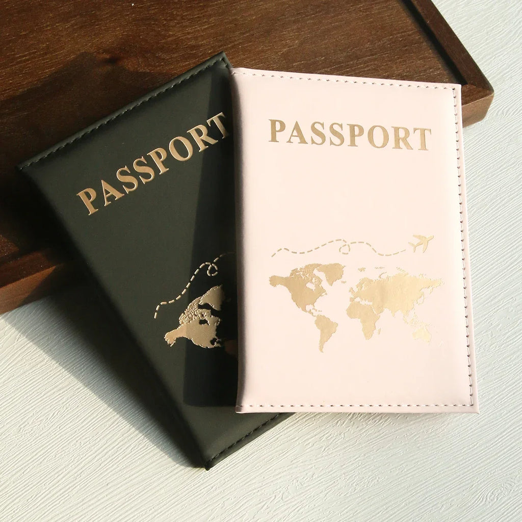 Slim Passport Holder Cove Map PU Passport Holder Travel Essential Cruise Must Have Passport Holders Portable for All Country