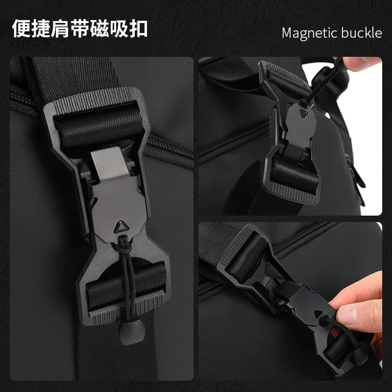 X001 Crossbody Bag Men's Bag  Work Clothes Motorcycle Backpack Functional Postman Riding Single Shoulder Bag Small Men's Bag