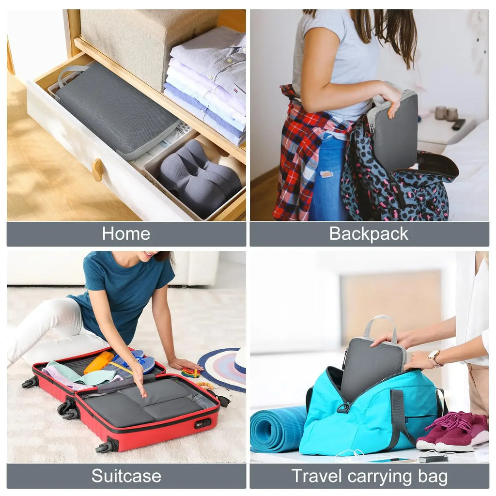 Travel Luggage Organizer Compression Packing Cubes for Carry on Luggage Large Capacity Suitcase Bags Set Waterproof Storage Bags