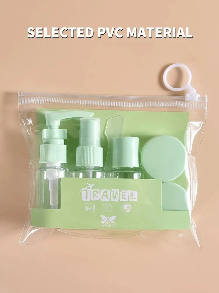 Travel Bottles Kit Leak Proof Portable Toiletry Containers Set Clear Travel Size Cosmetic Containers For Lotion Shampoo Cream So