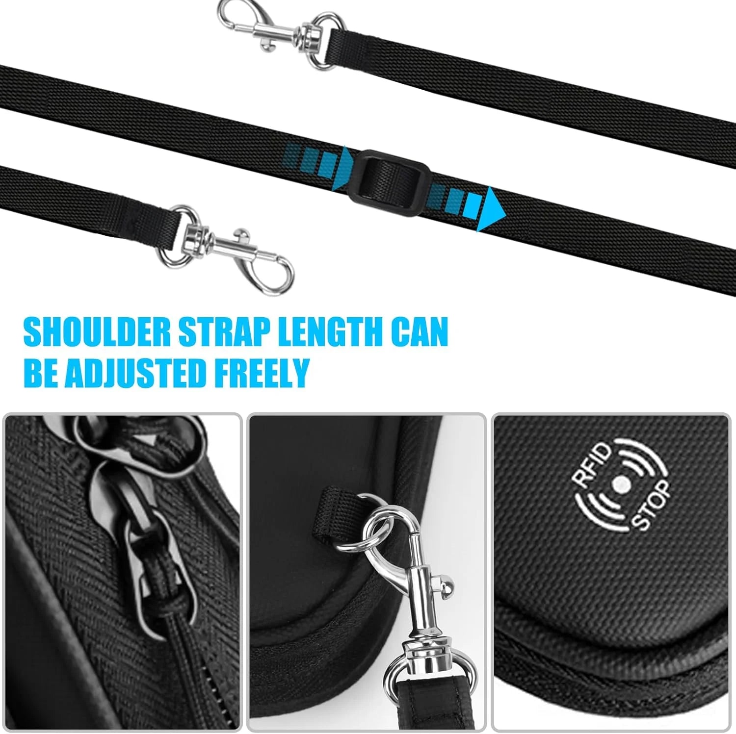 Travel Document Organizer Passport Holder Bag Waterproof Passport Holder with RFID Blocking Passport Wallet Pocket Family Trip