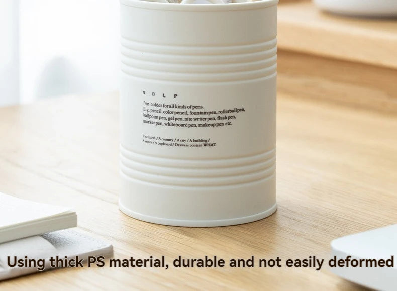 Fashionable Pen Holder, Student Office Desktop, Simple And Creative Circular Multifunctional Makeup Brush Storage Buck