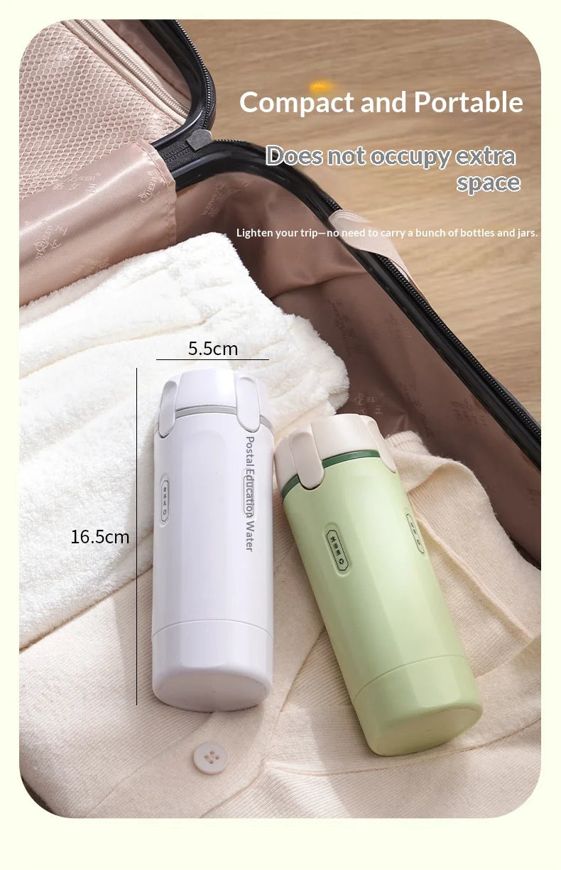 4-in-1 Travel Refillable Bottles, Portable Toiletries and Cosmetics Containers for Shampoo, Body Wash, Travel Storage Bottles