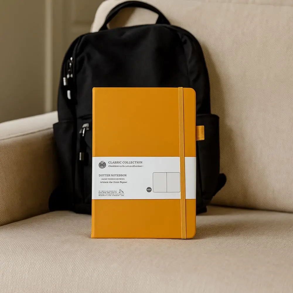 Simple Premium A5 Notebook Tie-strap Bookmark Ribbon Journal Notebook Back Pocket Pocket Notepad Gift