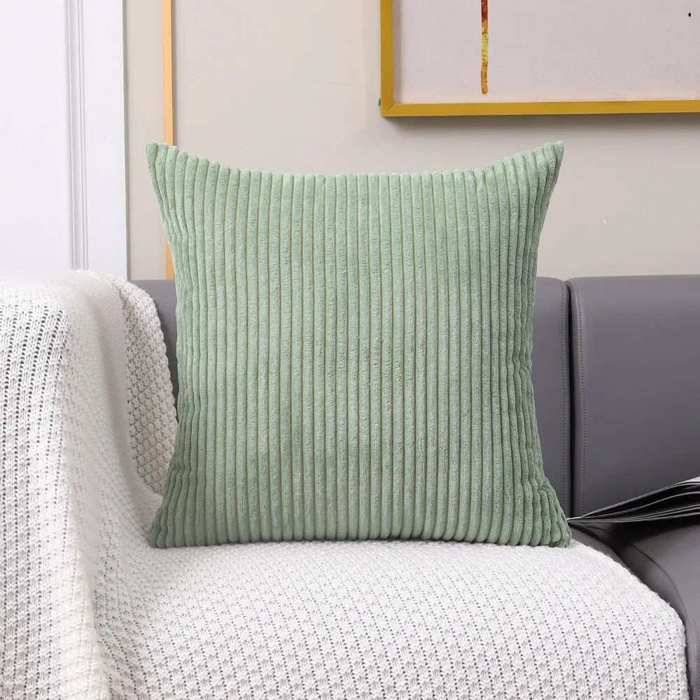 1 Pc Corduroy Decorative Throw Pillow Cover Soft Boho Striped Pillow Covers Modern Farmhouse Home Decor
