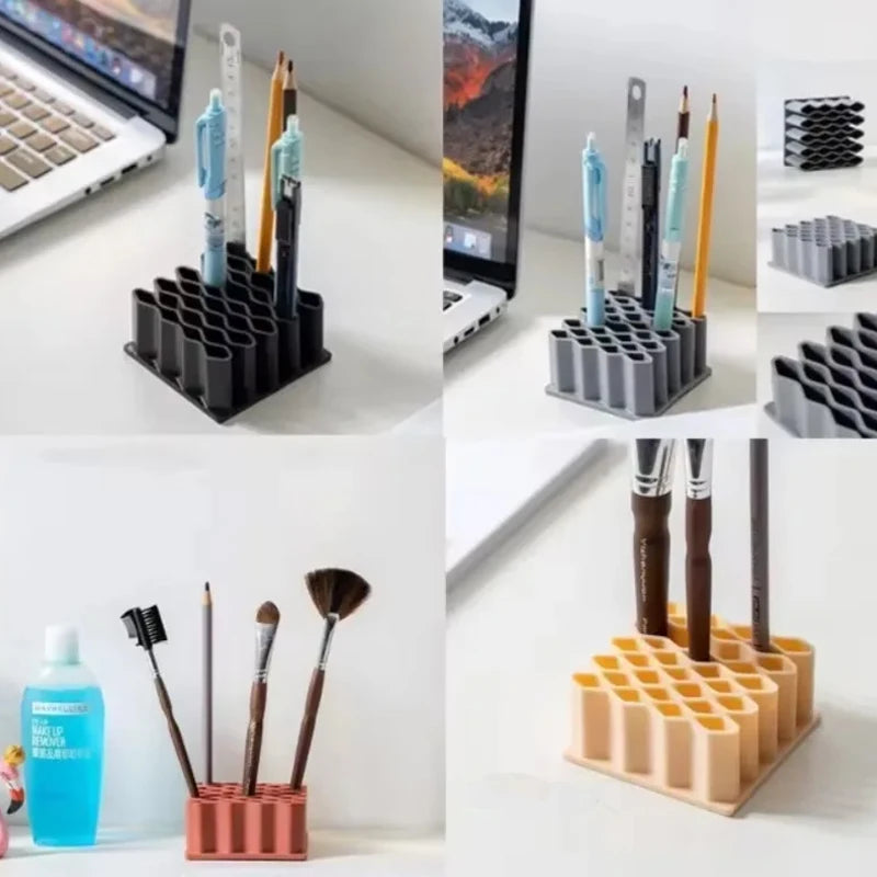 Pen Holder Multi-purpose Ointment Holder Stationery Storage Rack Desktop Ointment Stand Home Compartment Organizer