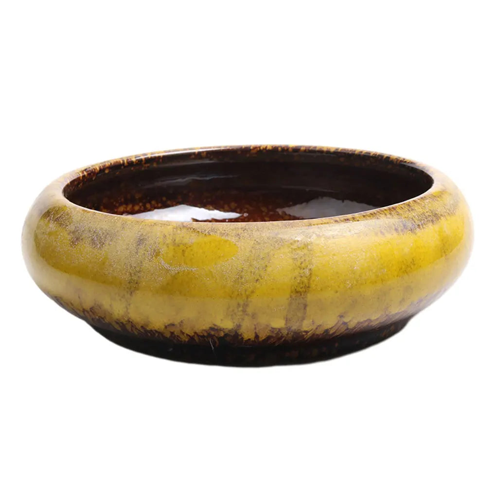 Ceramics Vintage Ceramic Glazed Bonsai Pot Creative And Durable For Plant Lovers Flowers Herbs