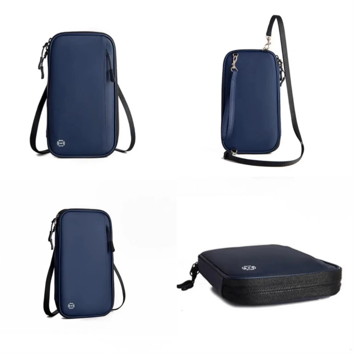 Travel Document Organizer Passport Holder Bag Waterproof Passport Holder with RFID Blocking Passport Wallet Pocket Family Trip