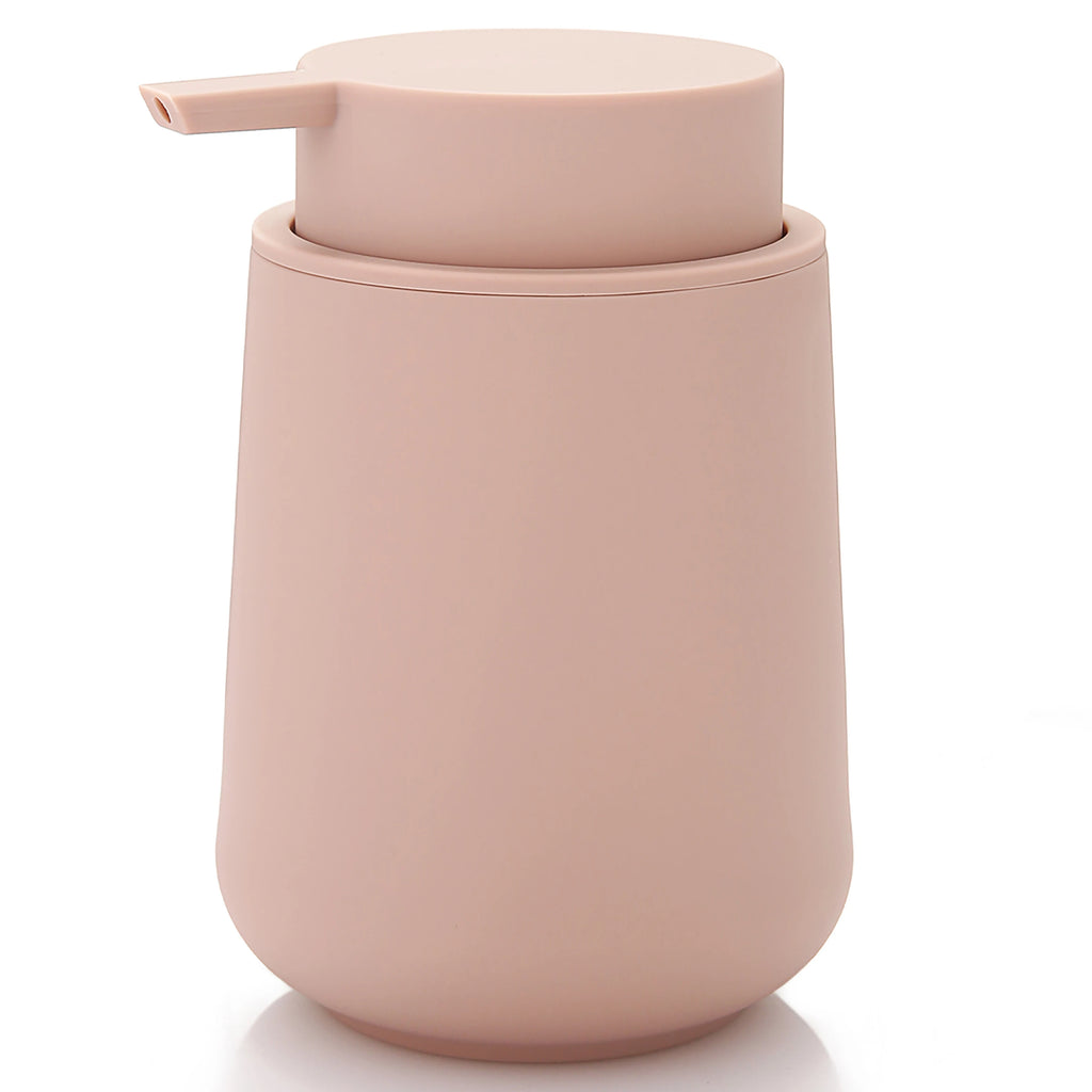 Matte Black Liquid Hand Soap Dispenser Plastic 11oz - Modern Minimalist Style for Bathroom & Kitchen Countertop Refillable