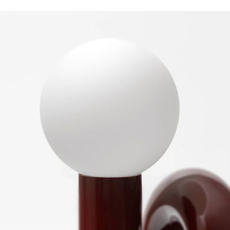 Modern glass spherical table lamp hotel children's room bedroom living room minimalist art model room decoration table lamp