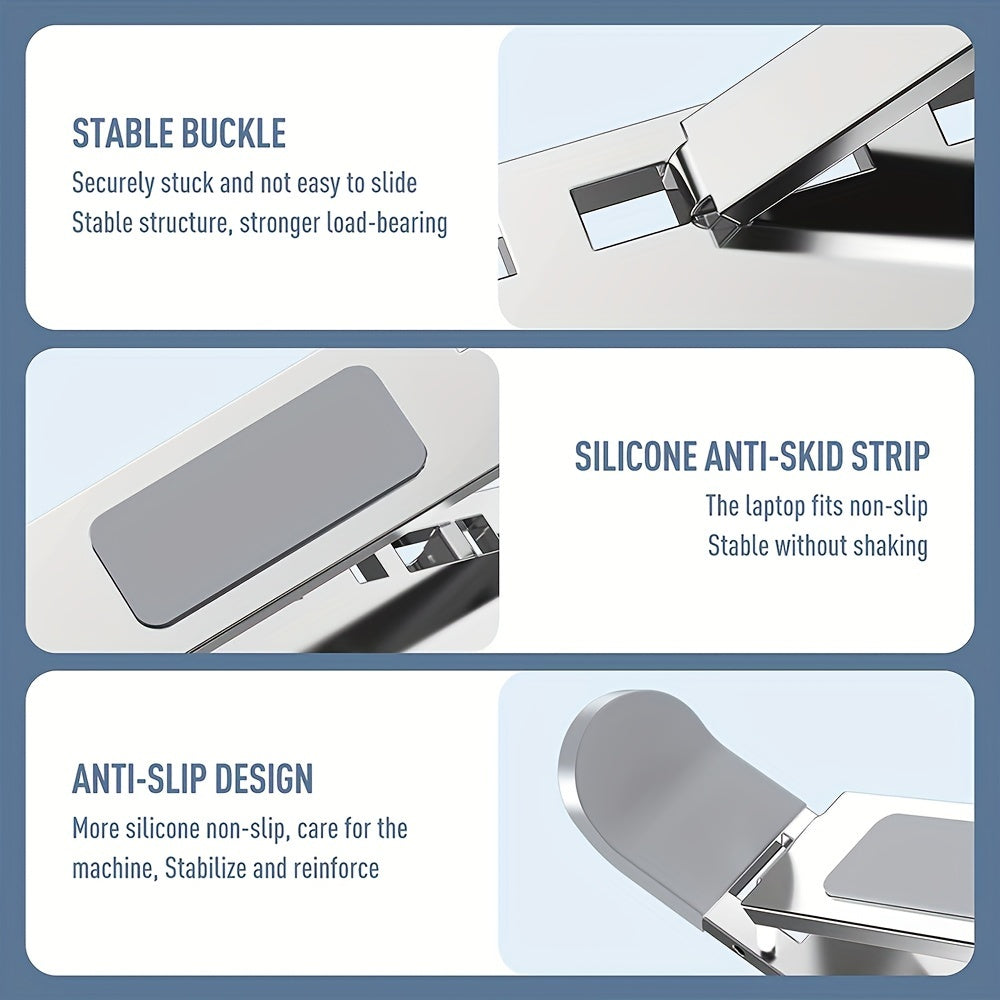 [Golden Touch Aluminum Laptop Stand] Aluminum Laptop Stand With Golden Touch