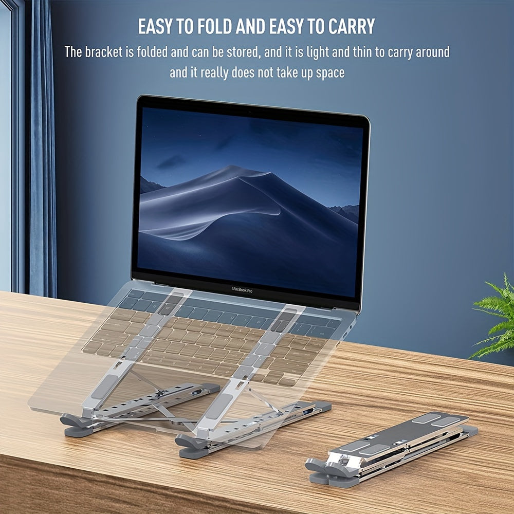 [Golden Touch Aluminum Laptop Stand] Aluminum Laptop Stand With Golden Touch
