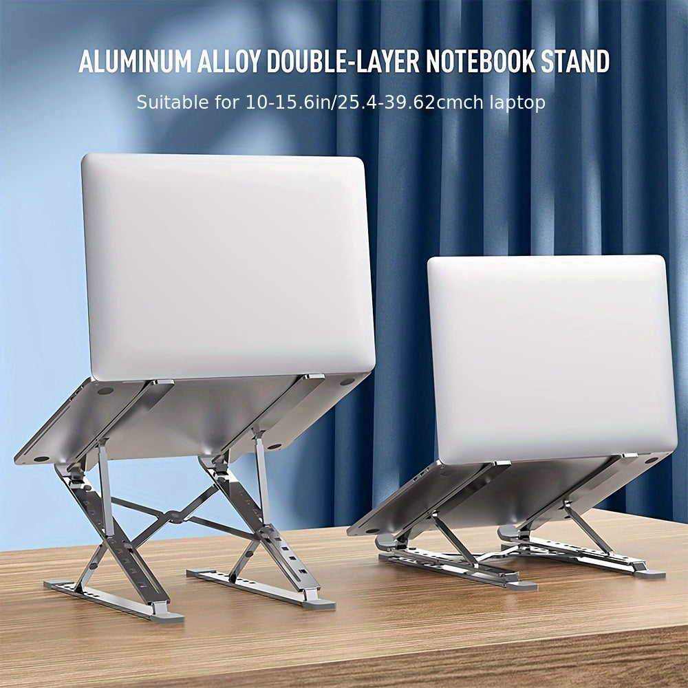 [Golden Touch Aluminum Laptop Stand] Aluminum Laptop Stand With Golden Touch