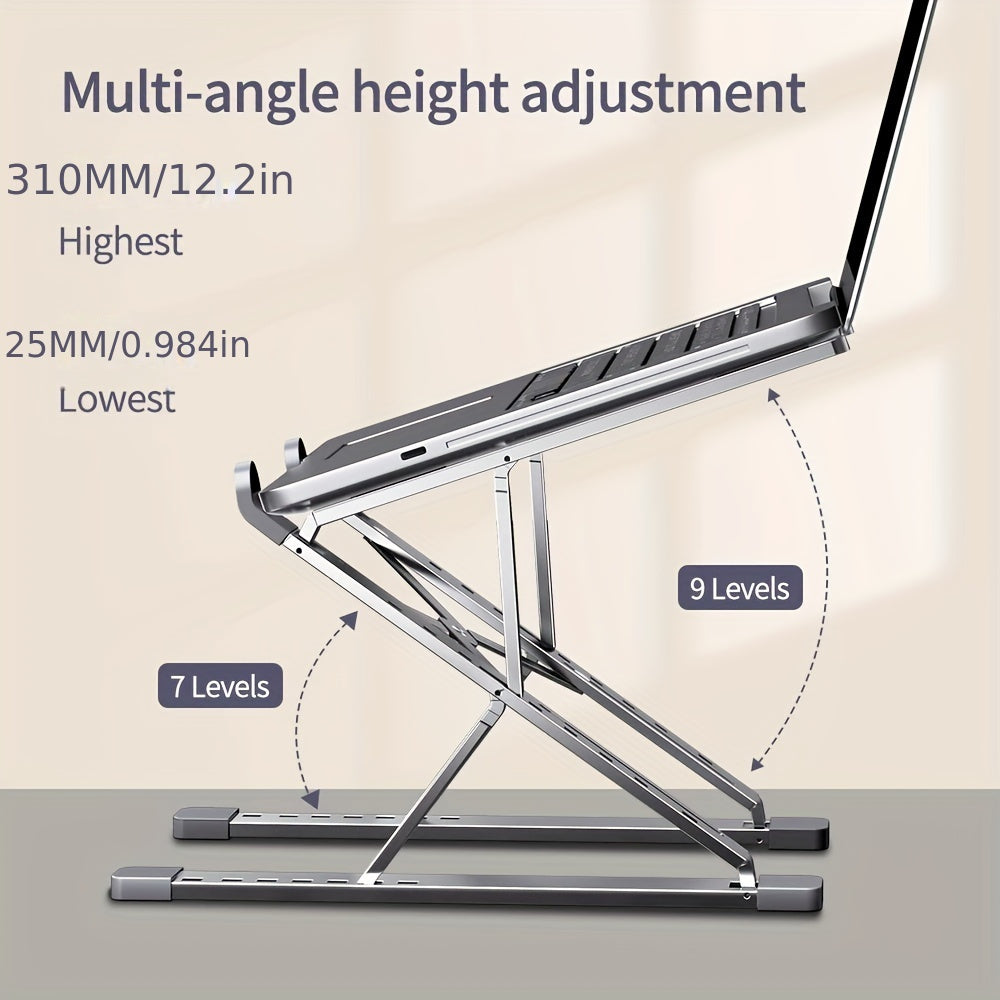 [Golden Touch Aluminum Laptop Stand] Aluminum Laptop Stand With Golden Touch